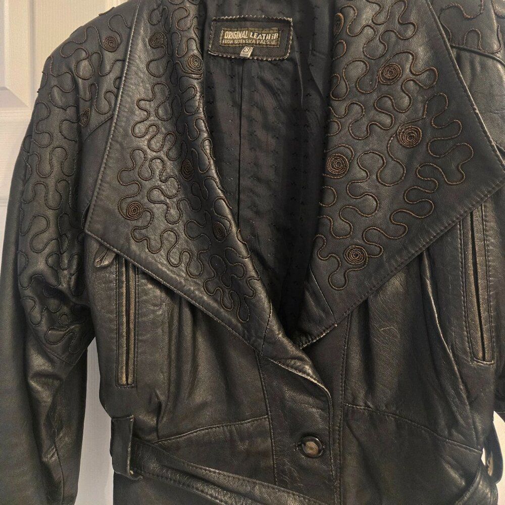 Vintage leather jacket - Picture 6 of 7